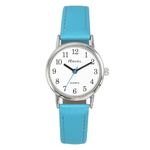 Ravel - Women's Round Brighter Days Silver Tone Watch (36mm case) - Analogue Quartz - R0140.16.1 - Bright Turquoise/White Dial