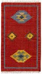 HAMID - Kilim Lori Rug with Oriental Design, 100% Wool, Kilim Rug, Hand Woven, Hallway, Living Room, Bedroom, Living Room, Entrance (D.3, 110x60 cm)…