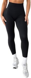 Vitality Cloud II Women's High Waist Yoga Leggings - Ultra Soft, Moisture-Wicking Workout Pants with Tummy Control for Yoga, Running & Gym - Midnight, Size Large