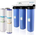 APEC 3-Stage Whole House Water Filter System with Iron, Sediment and Chlorine Filters (CB3-SED-IRON-CAB20-BB)