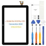 for Amazon Kindle Fire HD8 Touch Screen Replacement for Kindle Fire HD 8 / HD 8 Plus 10th Generation 2020 K72LL3 K72LL4 Digitizer Panel with Tools(Not LCD Display)