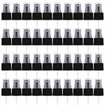 FERCAISH 40 Pcs Spray Bottle Tops Heads, Spray Bottle Replacement Pump Oils Spray Tops Reusable Dispenser Caps Fine Mist Sprayer Cosmetic Spray Bottle(24 Caliber-Black)