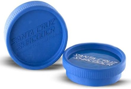 Santa Cruz Shredder Hemp Grinder for Herbs Knurled Top for Stronger Grip 2-Piece Medium 2.2 (Blue)