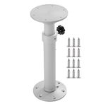 Cuifati Aluminium Alloy RV Table Leg 17.5in-30in, Adjustable Telescopic Table Pedestal, Frosted RV Accessories, for RV Boat Yacht, Home Deck, Terrace