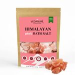 Vedanum Natural Rock Grade Pure Himalayan Pink Bath Salt for DIY Salt Lamp, Floor Cleaning, Negative Evergy Removal, and Vedic Rituals