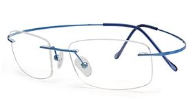 Eyekepper Titanium Rimless Eyewear Women Blue