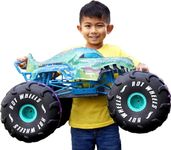 Hot Wheels RC Monster Trucks 1:6th Scale Mega-Wrex, Large Remote-Control Toy Truck, All-Terrain Tires, 2ft+ Long