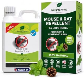 Peppermint Oil Mouse Rat Repellent Big Value 2.5L Refill Stop Mice Rats Garden Indoors Outdoors Cedarwood Peppermint Made in The UK