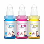 ProDot ProSeries Cn-G790 Inkjet Ink Refill Compatible with Canon Pixma G1000, G1010, G2000, G2010, G3000, G3010, G4000, G4010 Ink Tank Printers (70 ml, C/M/Y)