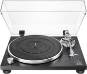 Audio-Technica LPW30BK Manual Belt-Drive Wood Base Turntable Black