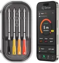 CHEF iQ Sense [2025 Model] | Smart Wireless Meat Thermometer | 4 Ultra-Thin Probes | WiFi Unlimited Range | 1000°F Heat Safe | 5 Sensors | BBQ, Grill, Oven, Smoker, Air Fryer | Gen3