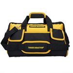 Tool Bag 16" Inch Heavy Duty Large Nylon Smart Tool Storage Bag Organiser 8 Outer & 19 Inner Side Pockets with Removeable/Adjustable Shoulder Strap TOUGH MASTER