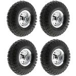 MasterPart Pneumatic 10" Sack Truck Wheelbarrow Tyres Trolley Wheel Cart Tyre Wheels - 4 Pack