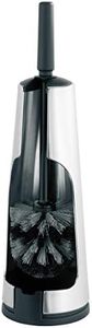 Brabantia 385285 Porte-Goupillon avec Brosse Matt Steel, Argent, 20 x 8 x 6 cm
