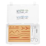 B-Arm Suture Practice Kit with Suture Pad, 4 Surgical Suture Threads, 3 Surgical Instruments | Suturing Practice Kit | Suturing Kit | Complete Suture Kit for Medical Students & Professionals