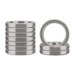 XIKE 6806ZZ Sealed Ball Bearings 30x42x7mm, Pre-Lubricated｜Chrome Steel｜Metal Double Seal｜6806-2Z Deep Groove Ball Bearing, Pack of 10.