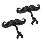 2pcs Clip-On Moustache for Trumpet and Trombone, Perfect Accessory for All Trumpet Handle Mouthpieces Young Musicians Includes Protective Case