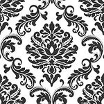 WallPops NU1646 Ariel Damask Peel and Stick Wallpaper, Multi-Color