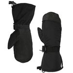 Winter Gloves 3M Thinsulate Insulated Ski Mittens Thermal Windproof & Waterproof for Skiing/Snowmobile/Shoveling Snow (X-Large, Black)