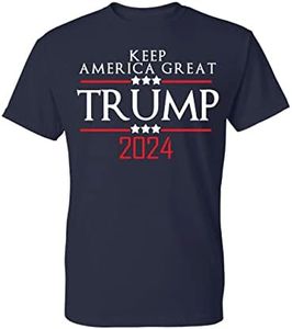 Kropsis Trump 2020 for President Republican Men's T-Shirt, 2XL, Navy