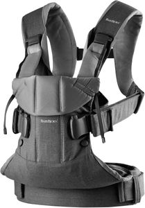 BabyBjörn Baby Carrier One – Denim Grey, Ergonomic Adjustable Carrier