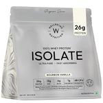 Wellbeing Nutrition Clean Whey Protein Isolate 1kg Bourbon Vanilla | 26g Protein, Clinically Proven Velositol for 2x Muscle Protein Synthesis, 4B CFU Probiotics, Digestive Enzymes, Bloat Free, Easy Digest