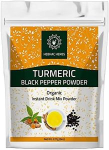 Turmeric Curcumin Powder with Black Pepper Powder 227g (8oz) - Instant Drink Mix Powder Turmeric Curcumin Powder | Instant Drink Mix Powder