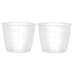 iiniim 2/5/10 Pack Plastic Cooker Rice Measuring Cup Replacement for Home Kitchen Cooker 2 Pack One Size