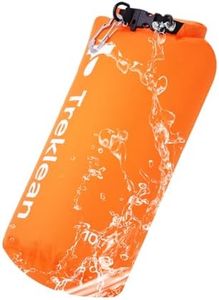Treklean Dry Bag, Waterproof Floating and Lightweight Dry Bags, Roll Top Sack Keeps Gear Dry, for Kayaking, Rafting, Boating, Swimming, Camping, Hiking, Beach, Fishing outdoor (Orange-10L)