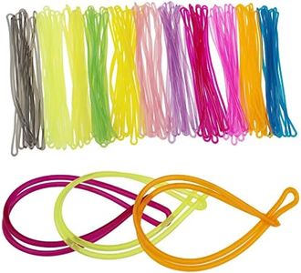 110 Pcs Plastic Travel Luggage Loops PVC Name Tag Loop Straps Bag Worn Loops for Identification Cards ID Badge Holder Business Card Insert Bags Photo Suitcase Label Fastener (11 Colors Assorted)