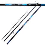 OAKWOOD 14ft Beachcaster Sea Beach Fishing Rod 3 Peice With Cloth Rod Bag