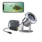 Barlus Underwater Cameras 304 Stainless Steel IP68 5MP 2592×1944 POE IP Camera 32Ft Cable Koi Pond Camera