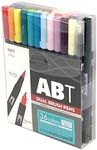 Tombow Dual Brush Pen ABT Twin Type Graphic Marker, Assorted