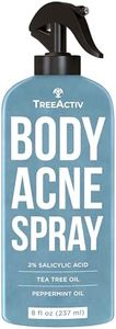 TreeActiv Body & Back Acne Treatment Original Formula, 8 fl oz, 2% Salicylic Acid Spray, Cystic Acne Treatment, Body Acne Spray, Chest, Shoulders & More, Bacne Spray for Teens & Adults