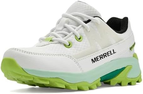Merrell, Unisex Kid's, Moab FST (Little Kid/Big Kid), White/Teal, 2 Little Kid, Medium