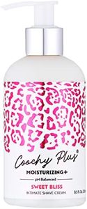 Coochy Plus Intimate Shaving Cream SWEET BLISS For Pubic, Bikini Line, Armpit - Rash-Free With Patent-Pending MOISTURIZING+ Formula Prevents Razor Burns & Bumps, In-Grown Hairs (Bottle 8.5oz)