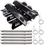 Bigbox Grill Parts Kit Compatible with Dyna-Glo Dynaglo DGF510SBP DGF493BNP, Backyard Grill BY13-101-001-12 BY15-101-001-02 GBC1461W, 5 Pack Heat Plate Shields & Grill Burner Tubes & Grill Igniters