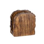 Mie Creations Farmhouse Wood Napkin Holder for Table, Thanksgiving, Christmas Holidays Décor | Antique Wooden Heavy, Rustic, Upright Paper Tissue Dispenser Tabletop Kitchen, Restaurant, Bar, Cocktail