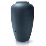 Prosperplast Aqua Can Rain Water Barrel, 440 L, Aquacan, Plastic, Anthracite, 82 (L) x 76 (W) x 126 (H) cm