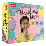 Handycrafts Funskool Braiding Kit, Learn 3 Braiding Techniques, Make Headbands, Bracelets and Key-Chains, Art & Craft Kit, DIY Kit, Ages 5 Years and Above, Multicolour