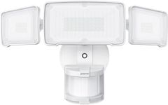 LEPOWER LED Security Lights Motion Sensor Light Outdoor, 38 W 4200 LM Light, 5500 K, IP65 Waterproof, 3 Head Detected Flood for Garage, Yard, Porch (White)