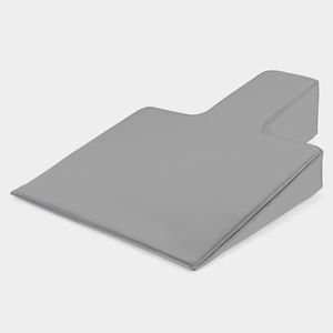 Pilates Wedge, Large Upholstered Wedge for Pilates Refromer, Build Strength and Stability, Pilates Equipment for Home and Studio Use,Gray