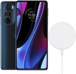 Motorola Edge+ Plus 2022 5G UW (512GB, 8GB) 6.7" OLED 144Hz, 50MP 8K Camera, Snapdragon 8 4nm (US Model Fully Unlocked for All Global GSM & CDMA) XT2201-3 (30W Cube & Wireless Charger Bundle, Blue)