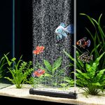 hygger Quiet Aquarium Bubble Curtain Wall, Air Stone Bubble Bar with Fittings, High Oxygen Diffusion Bubbler Decoration for Fresh & Saltwater Aquariums (7.9 Inch, 1 Pack)