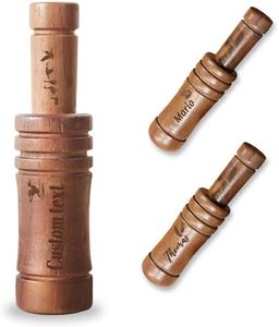 RSQGT Personalized Walnut Wood Duck Call Whistle for Hunting