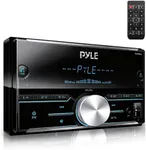 Pyle DSP Stereo Receiver Power Amplifier, Bluetooth Compatible, 300 Watt Vehicle Head Unit, 2/3 Way Crossover, 25-Band EQ, SWC Jack, AM/FM/MP3/USB/AUX, Double DIN, 30 Preset Stations, LCD Display