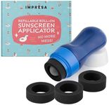 IMPRESA XL Refillable Roll On Sunscreen Applicator for Kids & Adults - Roll On Sponge Applicator Sunscreen Dispenser - Kids Sunscreen Applicator Roller - Sunscreen Roller Applicator with Lotion Sponge