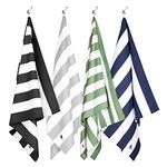 Dock & Bay Beach Towel - Quick Dry, Sand Free - Compact, Lightweight - 100% Recycled - Includes Bag - Cabana - Set E (4), Extra Large (200x90cm, 78x35)