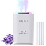 3.3L Humidifiers for Bedroom Baby Room with Night Light, Cool Mist Humidifier for Home, Office & Plant, Continuous Work 8H or Waterless Auto-Off, Up to 25 H for 30㎡, with 4Pcs Filters (White)