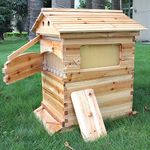 Golden Palace Flows hive, Beehive with 7pcs Flows Frames, Bee House with 1pcs Super Boxes 1pcs Brood Boxes(No Brood Frames) Bee Hives Starter Beekeeping Kits